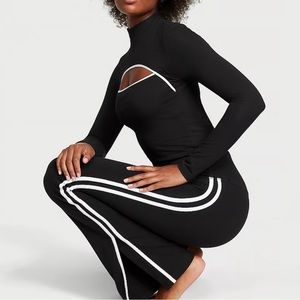 VS Victoria’s Secret two piece workout set black and white size medium